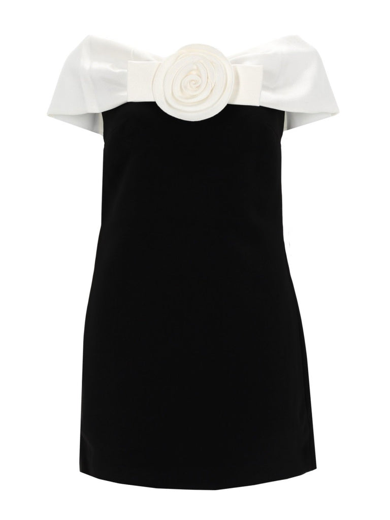 MINI DRESS WITH FLOWER DETAIL
