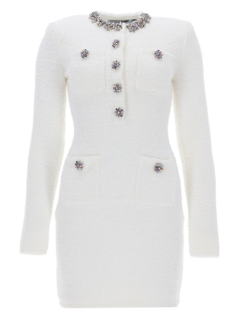 MINI DRESS WITH JEWEL BUTTONS