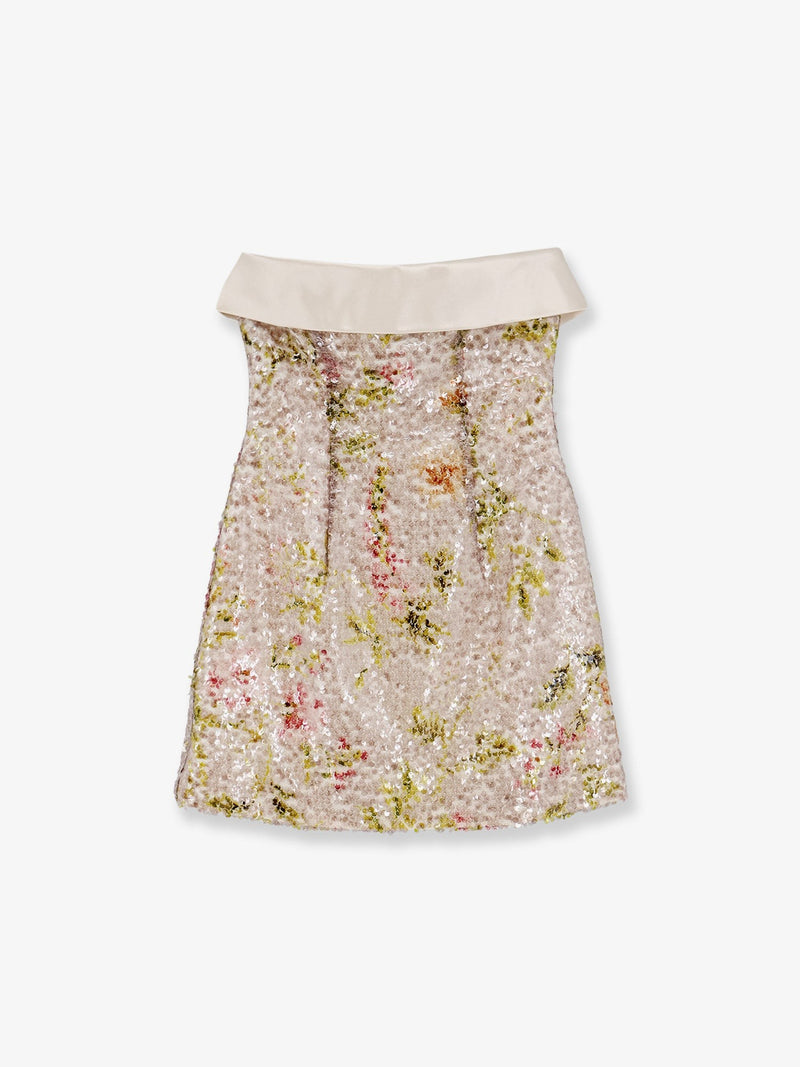 Mini dress with sequins