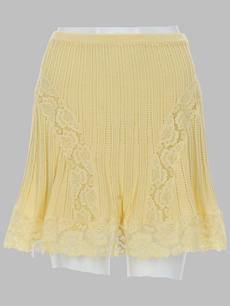 MINIGONNA IN MAGLIA TRAFORATA