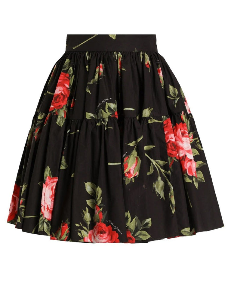 MINISKIRT WITH "BOUQUET" PRINT