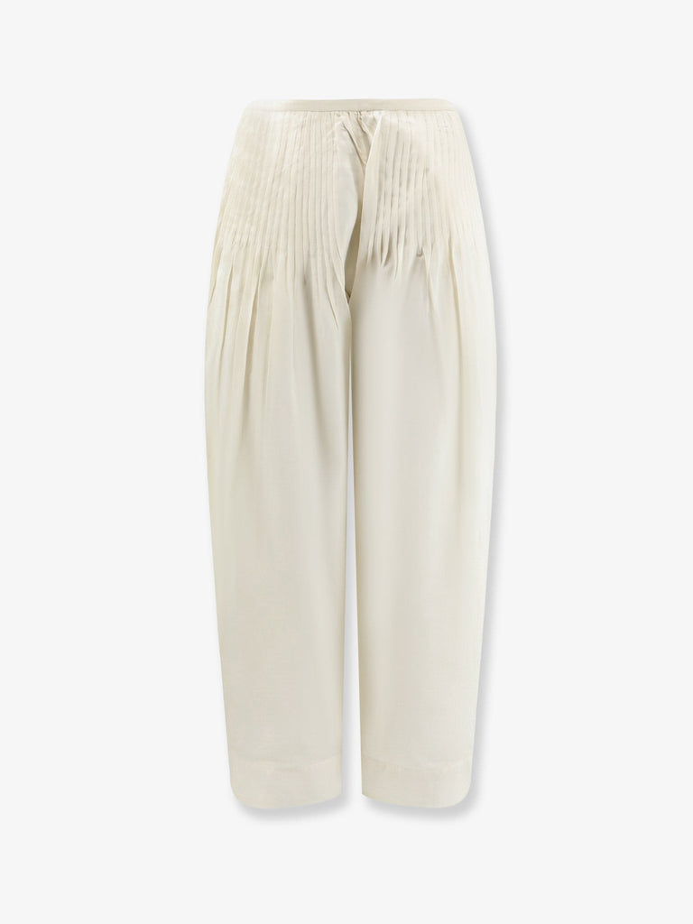 Modal and silk blend trousers