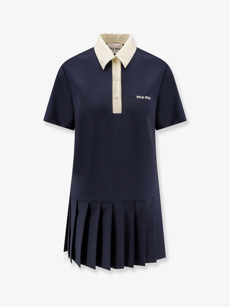 Mohair and virgin wool short dress