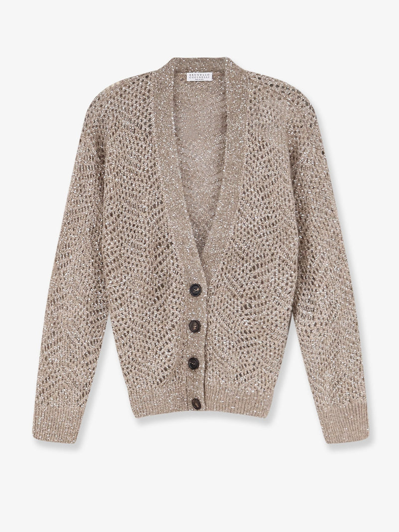 Mohair blend cardigan with iconic Dazzling motif
