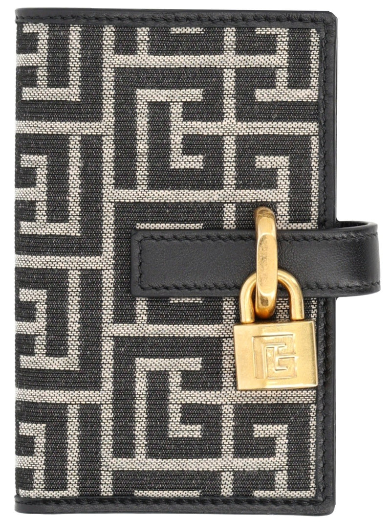 MONOGRAM CARD HOLDER WITH PADLOCK