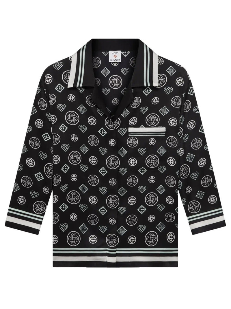 "MONOGRAM" PAJAMA SHIRT