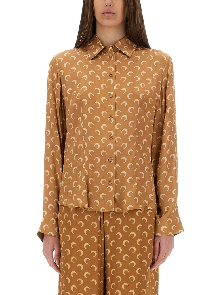 "MOON" SATIN SHIRT