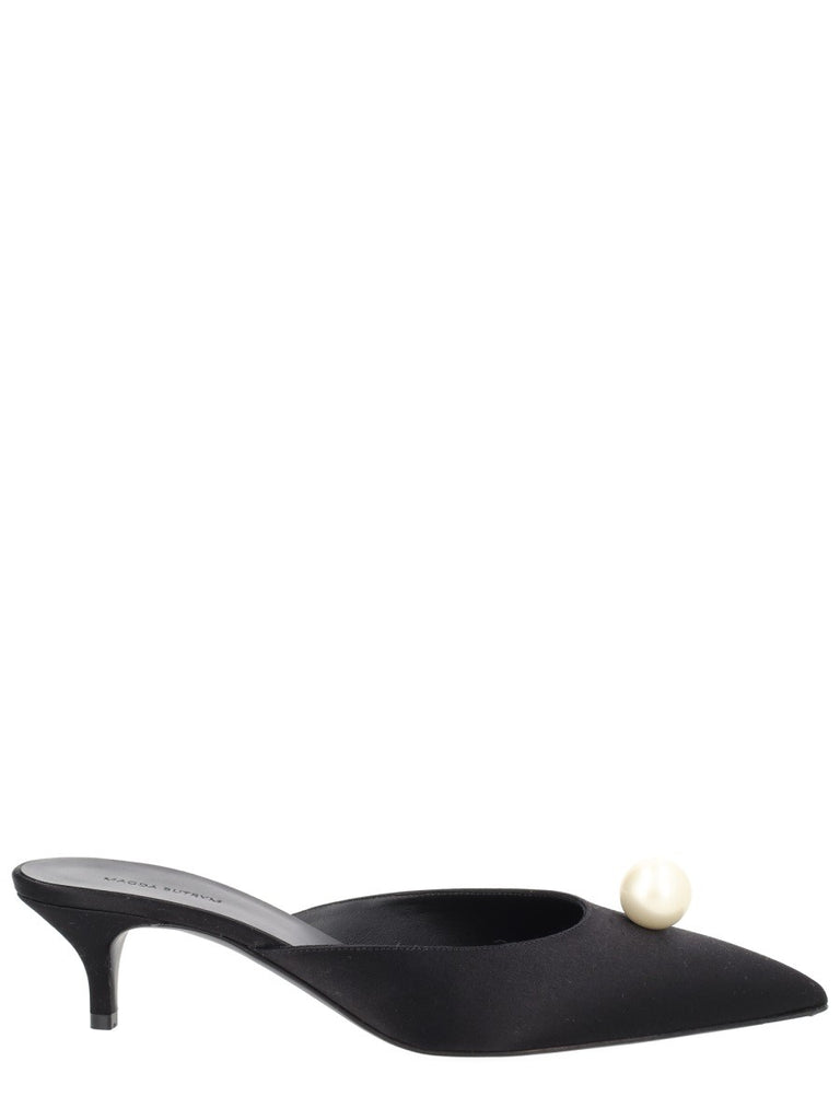 MULE IN SETA CON PERLA