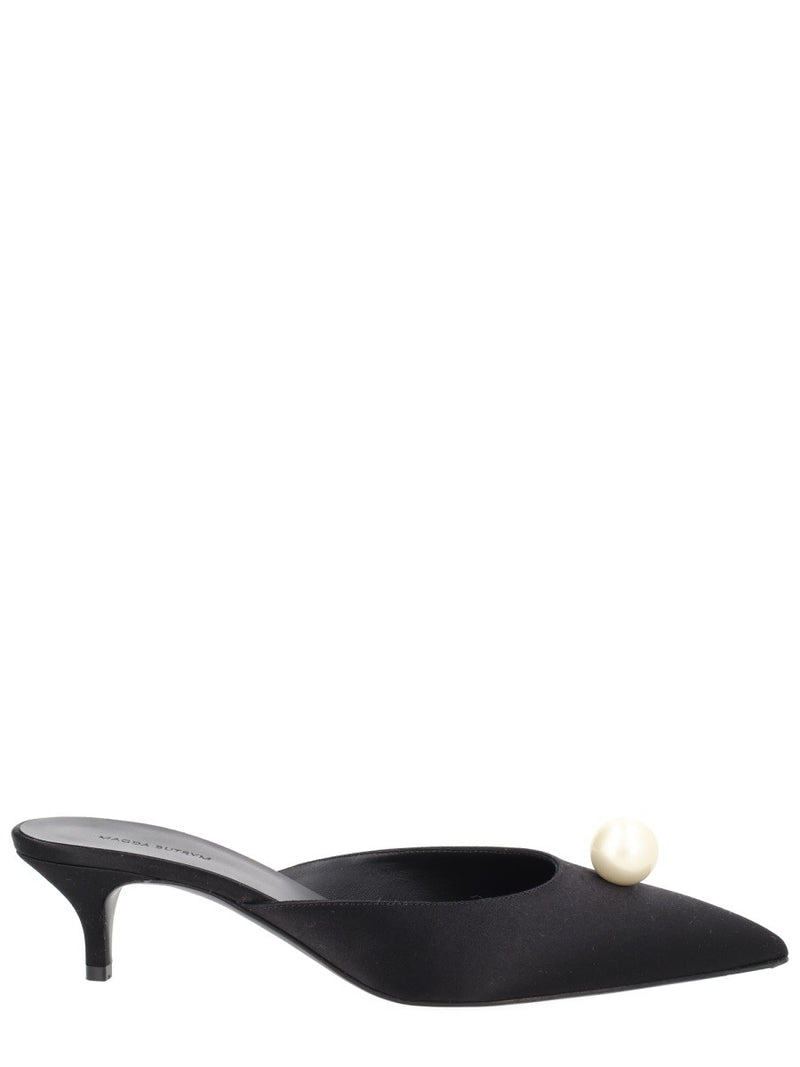 MULE IN SETA CON PERLA
