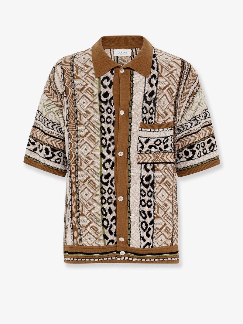 Multicolor knitted shirt