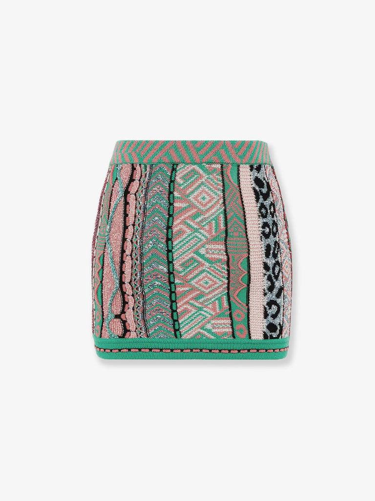 Multicolored cotton skirt