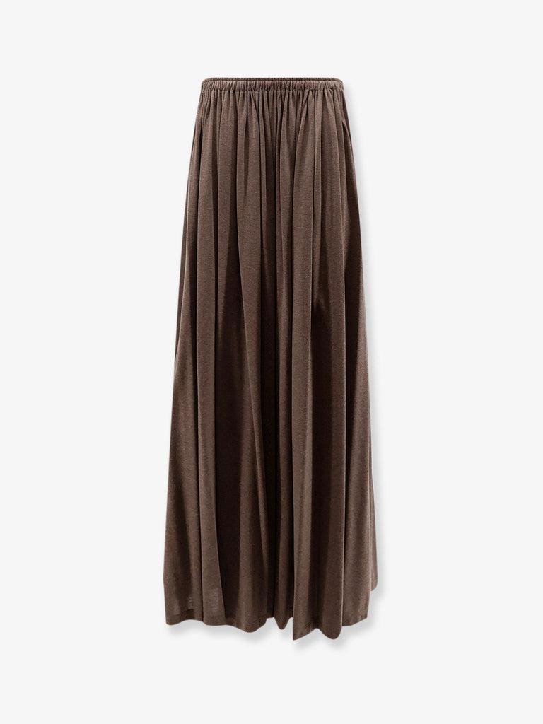 MXMLivrea pleated jersey long skirt