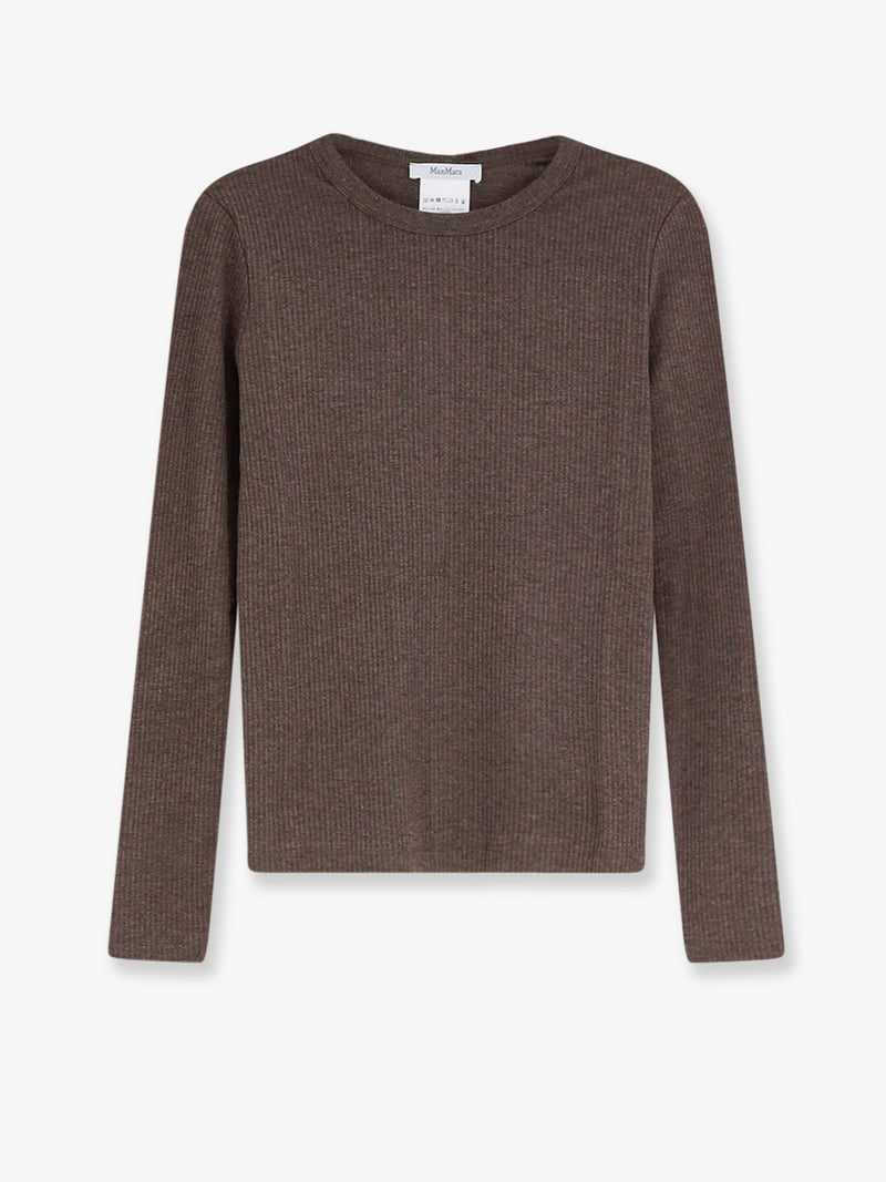Mxmsalmone lyocell and silk t-shirt
