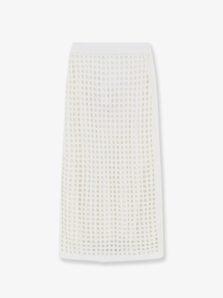 Mxpgeode perforated cotton skirt