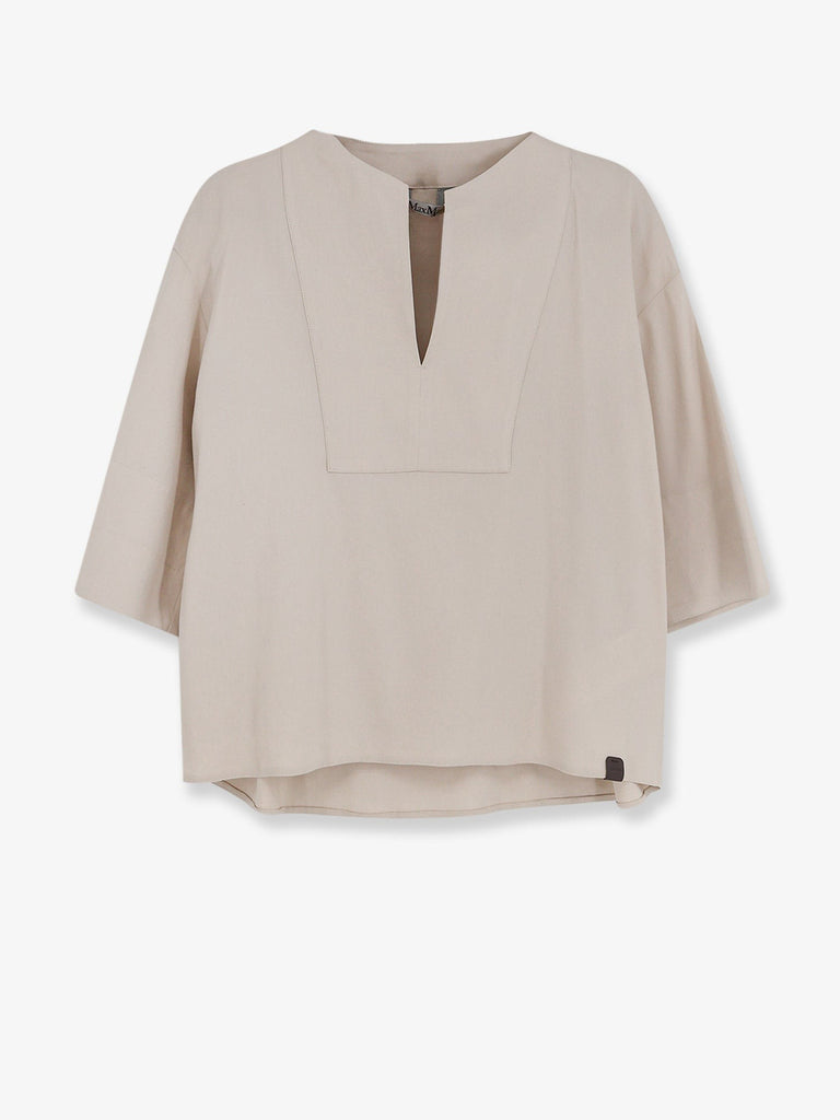 Mxpsospiro linen and viscose shirt
