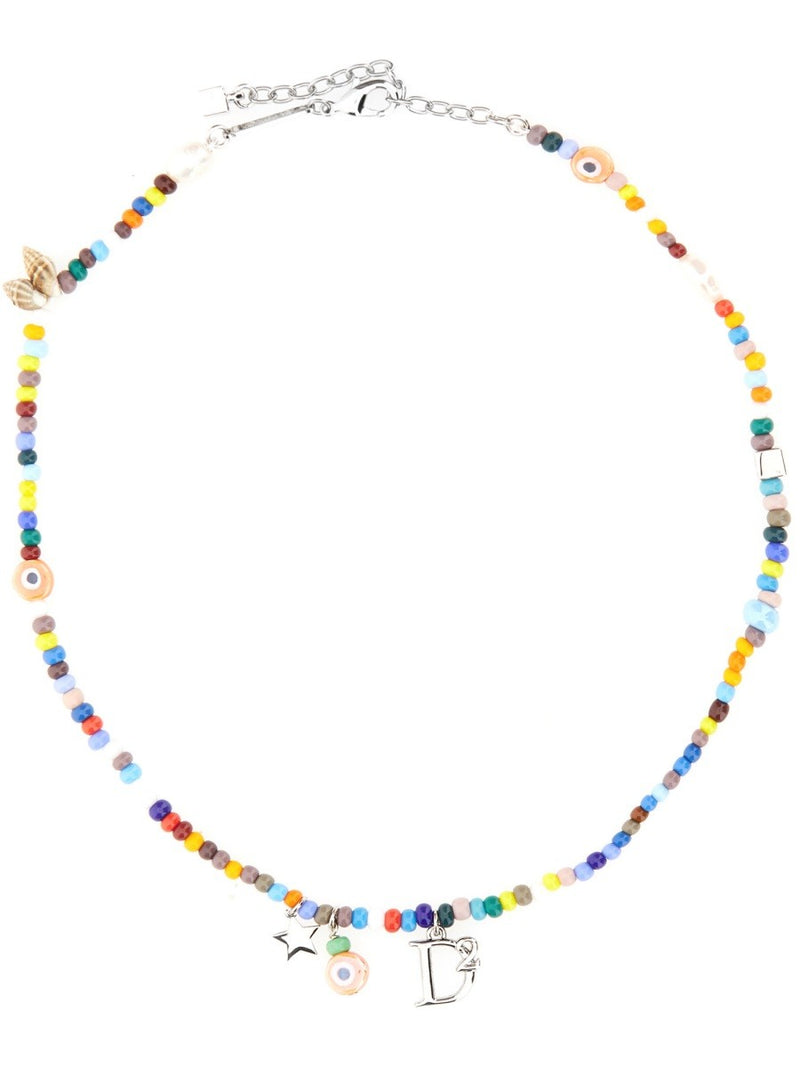 NECKLACE WITH BEADS AND SHELLS