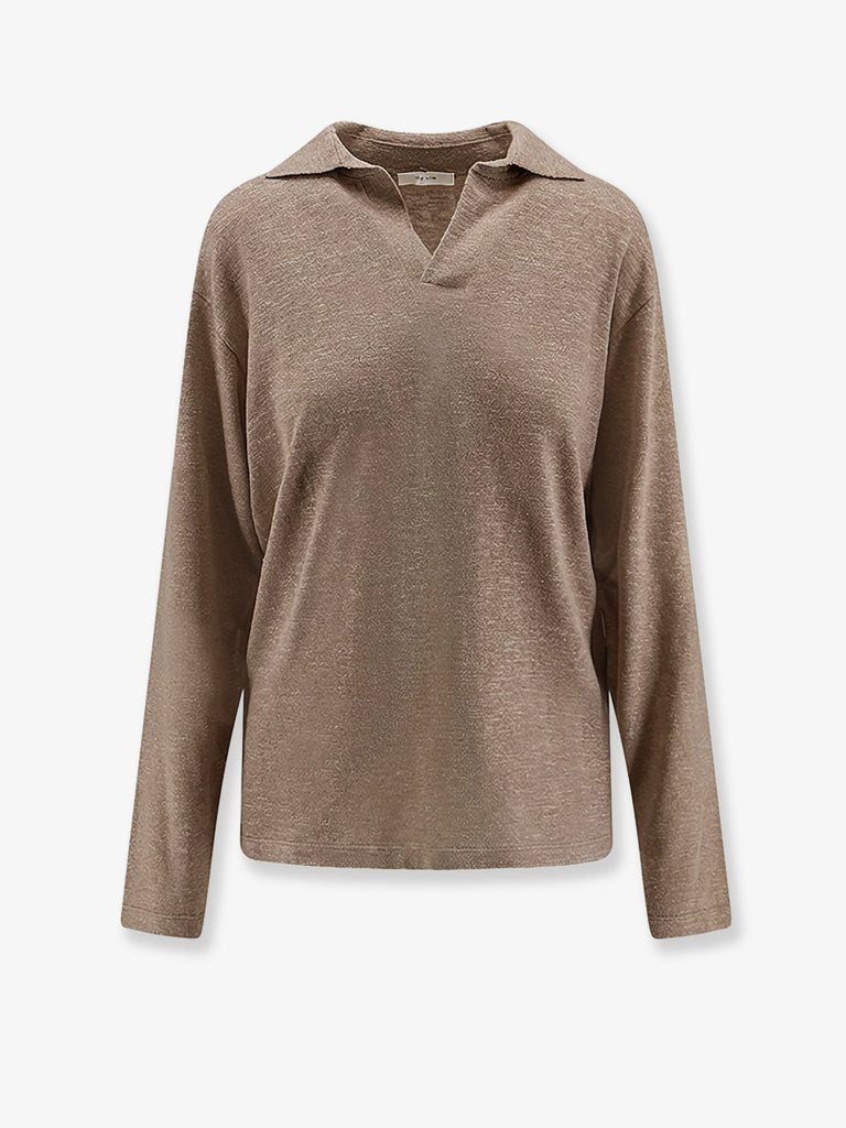 Niosa polo shirt in cotton and linen