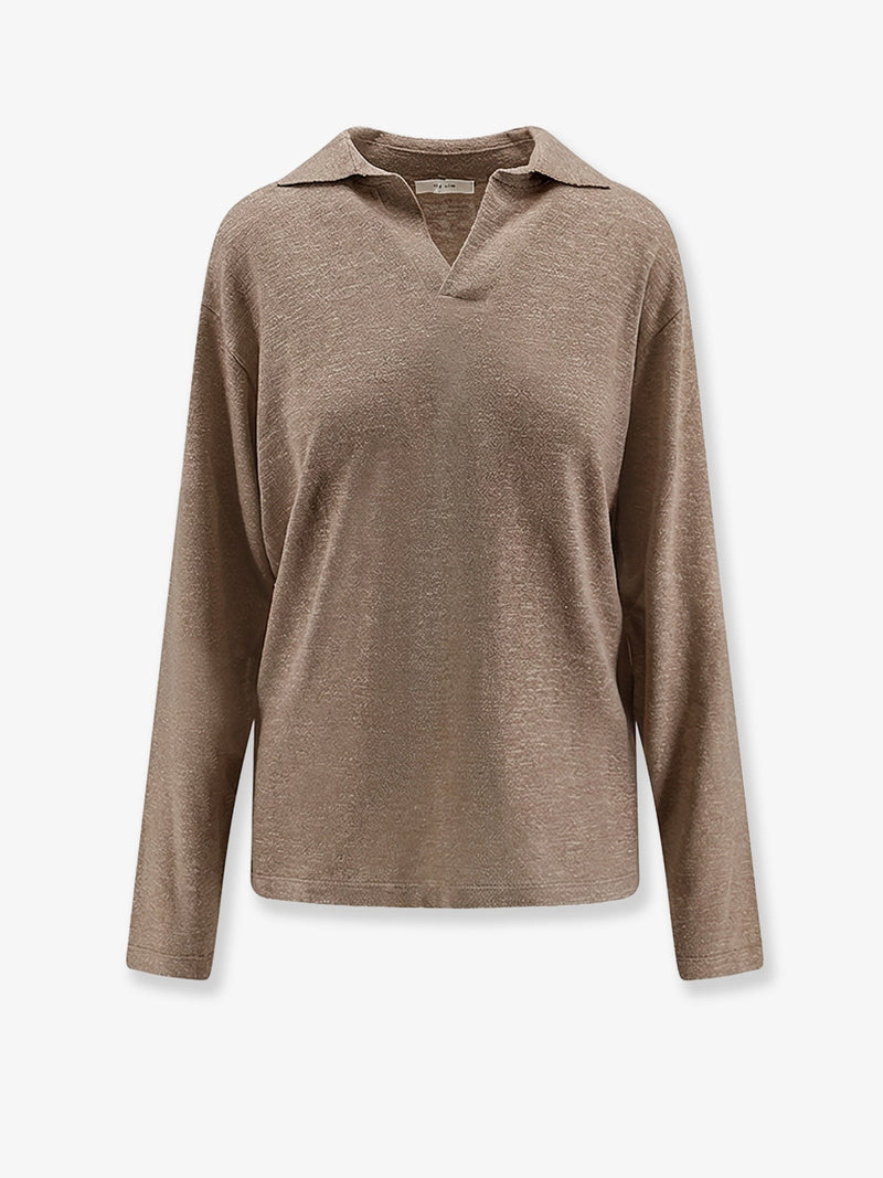 Niosa polo shirt in cotton and linen