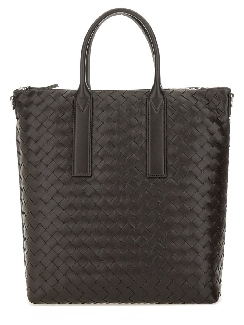 "NORTH-SOUTH" WOVEN TOTE BAG
