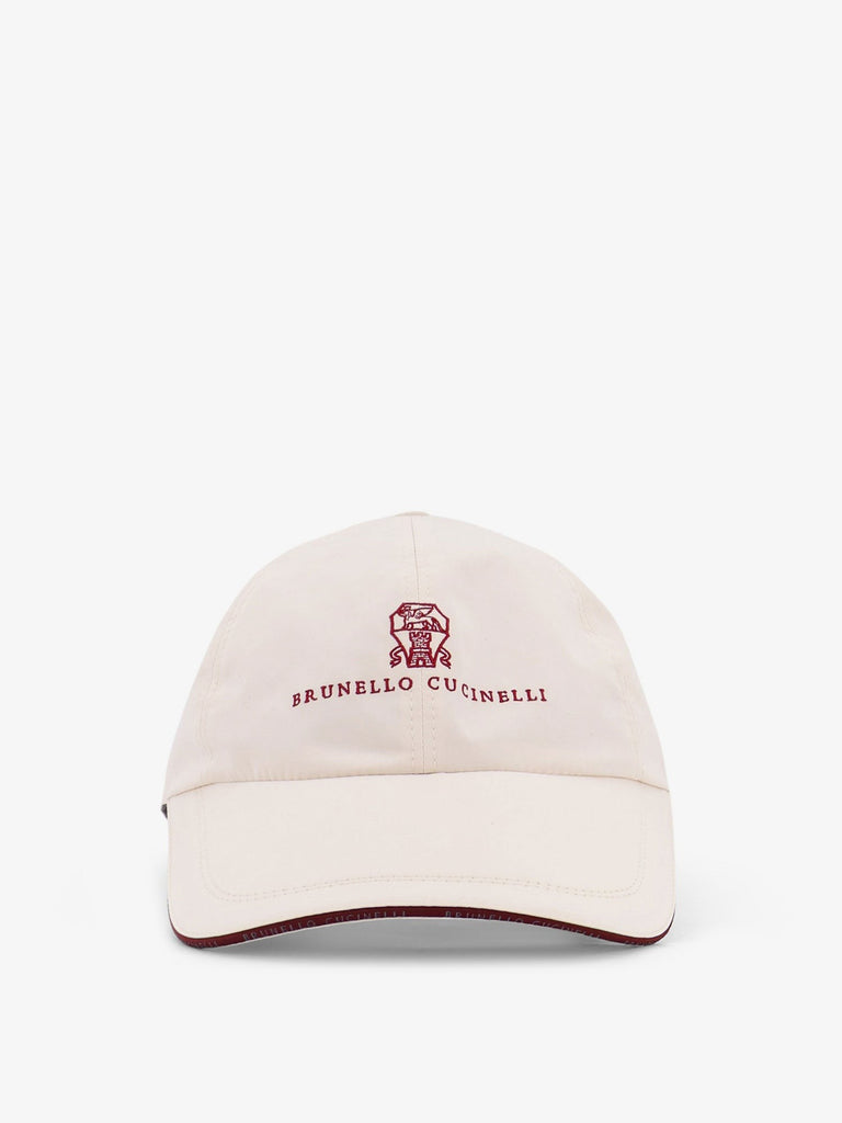 Nylon hat with embroidered logo on the front