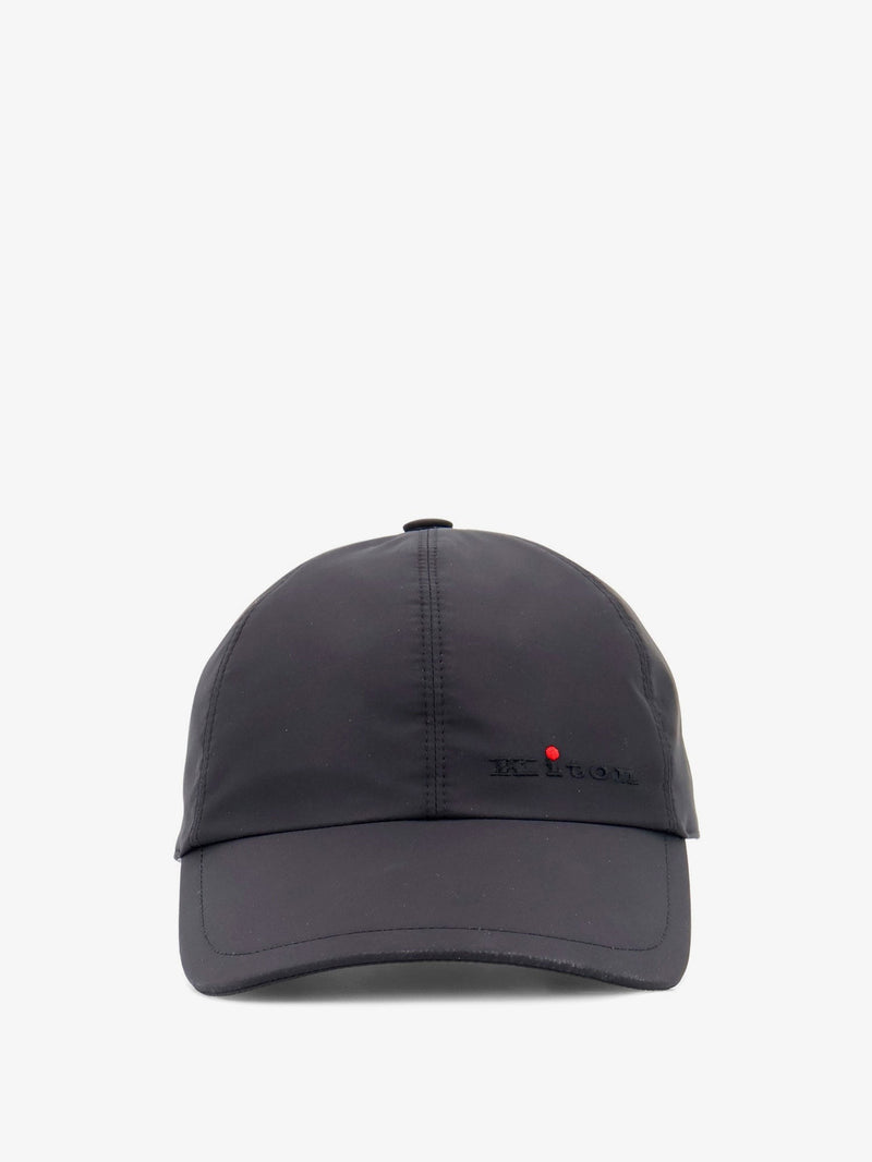 Nylon hat with embroidered logo on the front