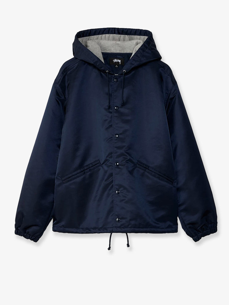 Nylon jacket with back lettering logo