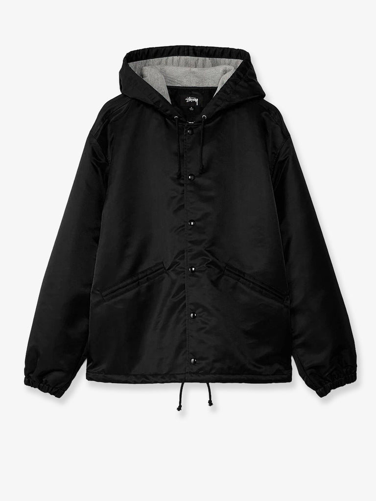 Nylon jacket with back lettering logo