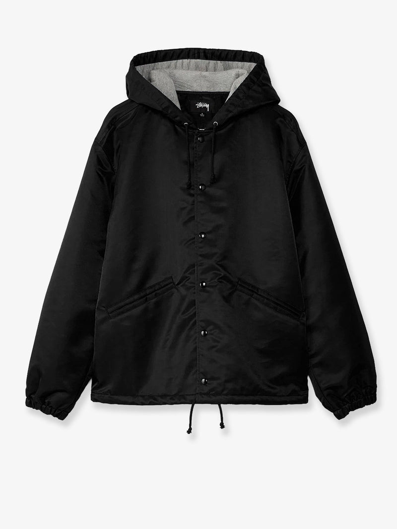 Nylon jacket with back lettering logo