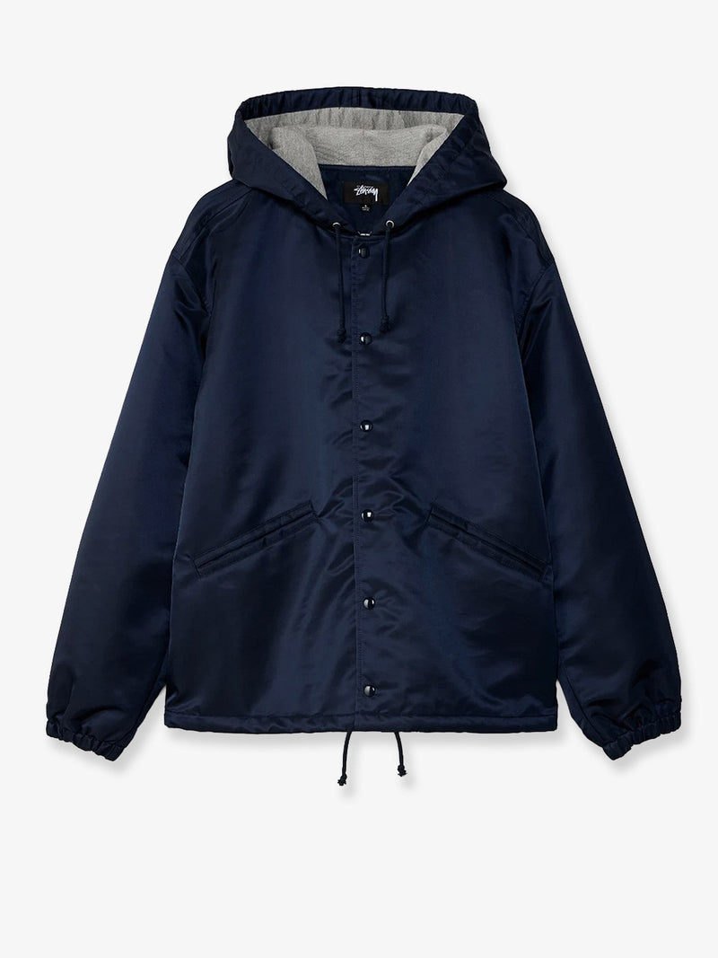 Nylon jacket with back lettering logo