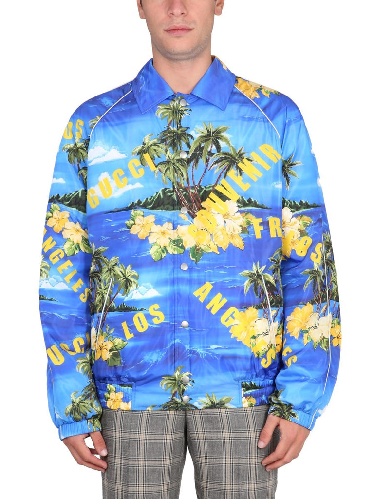 NYLON JACKET WITH PRINT