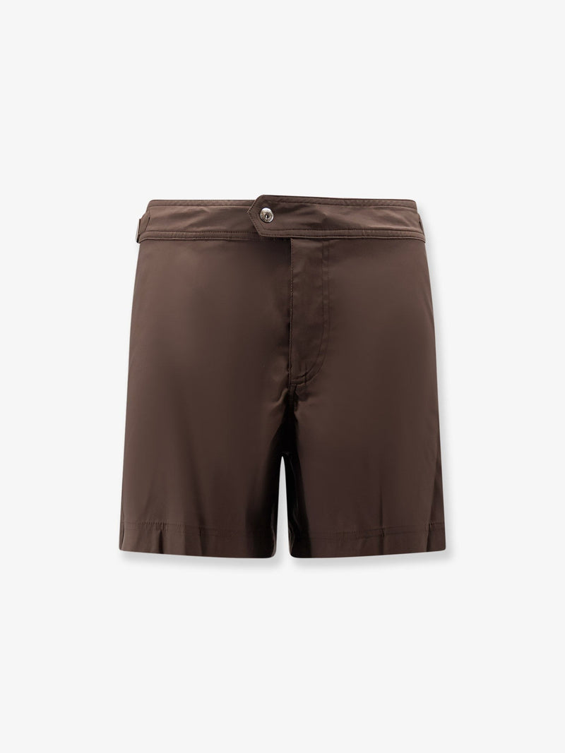 Nylon swim boxer shorts
