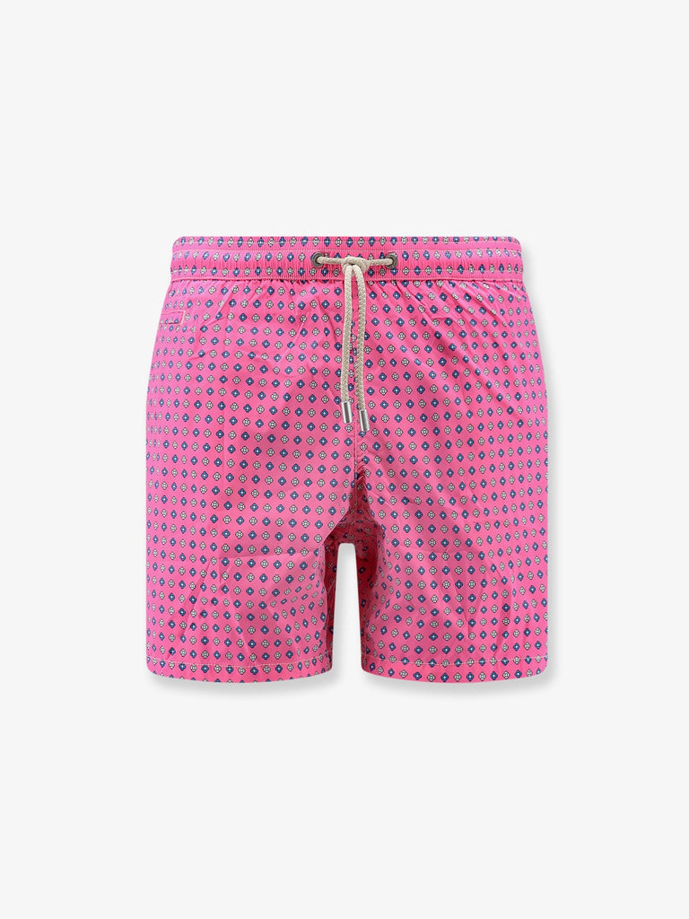 Nylon swim shorts with an all-over micro pattern