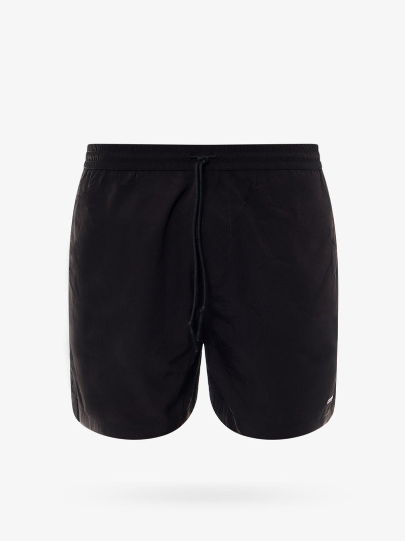 Nylon swim trunk with embroidered logo