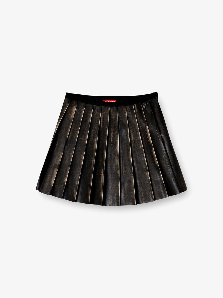 O-Saka-Mini faux leather skirt
