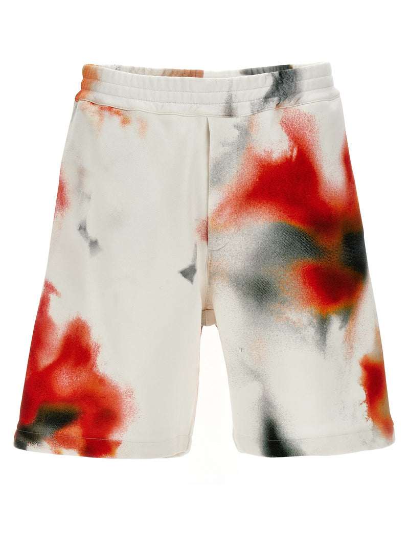 'Obscured Flower' bermuda shorts