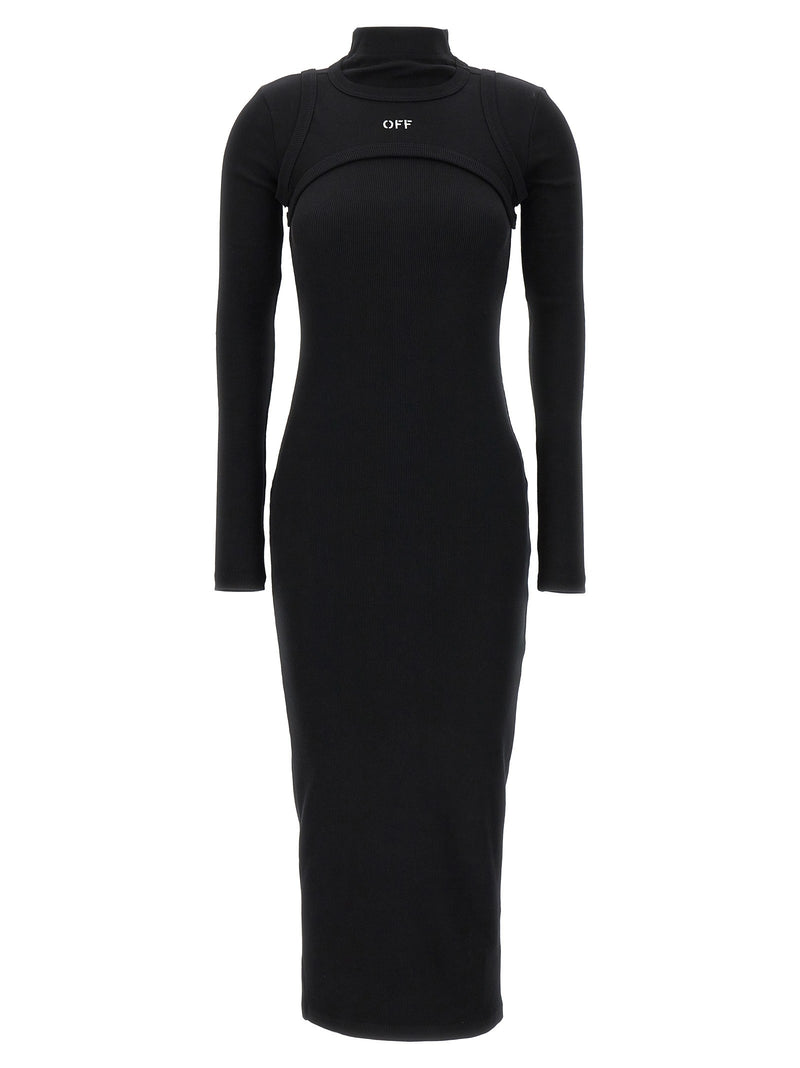 'Off Stamp Rib' dress