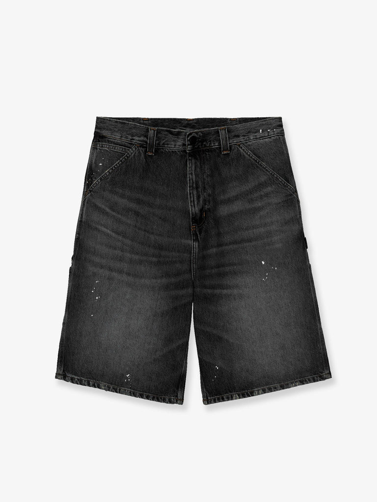 OG Single Knee Short in black denim