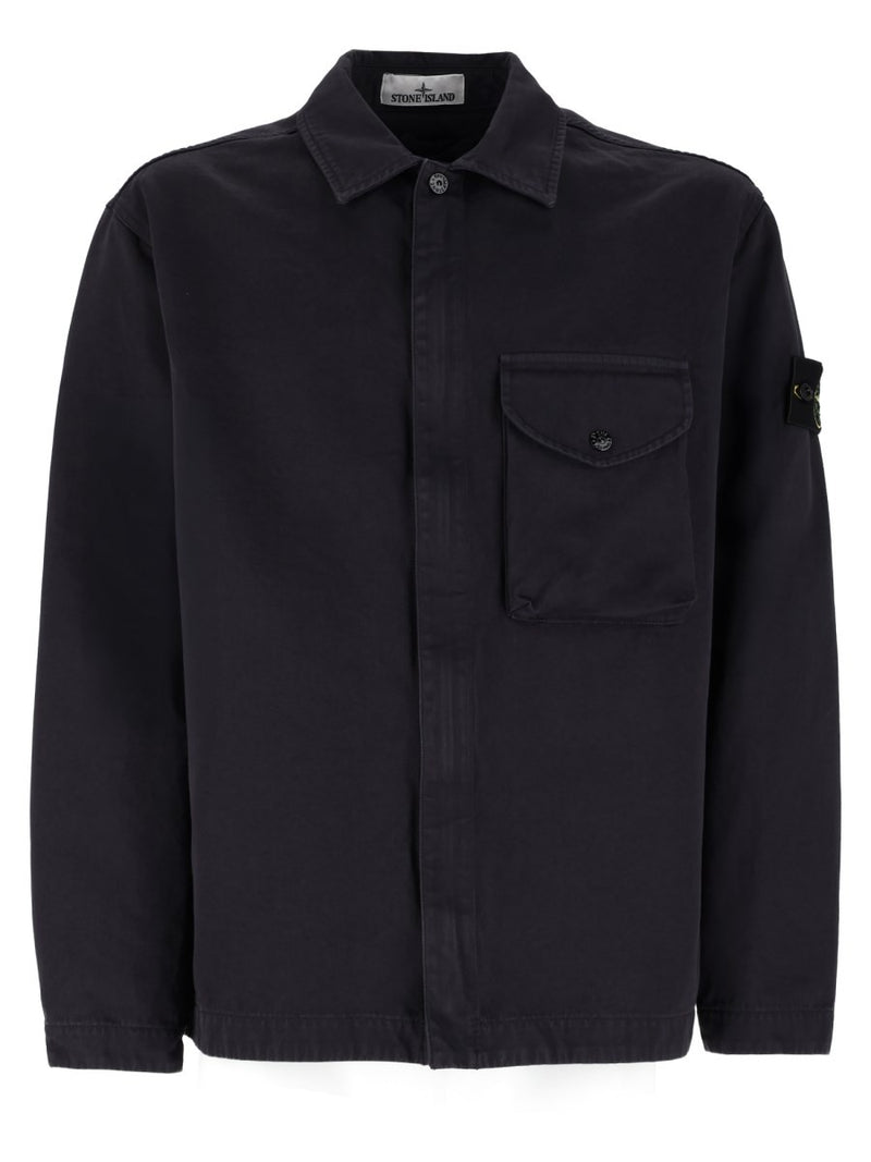 OVERSHIRT IN TWILL DI COTONE
