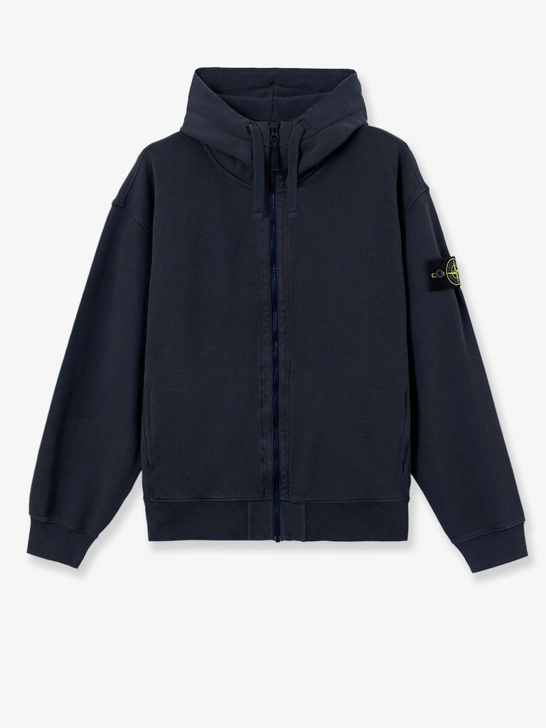 Oversize biologic cotton sweatshirt with zip