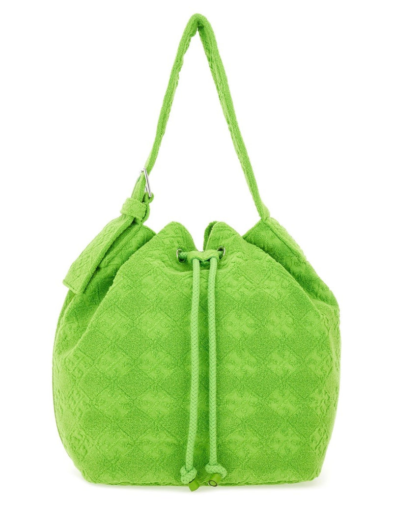 OVERSIZED "T MONOGRAM" BUCKET BAG