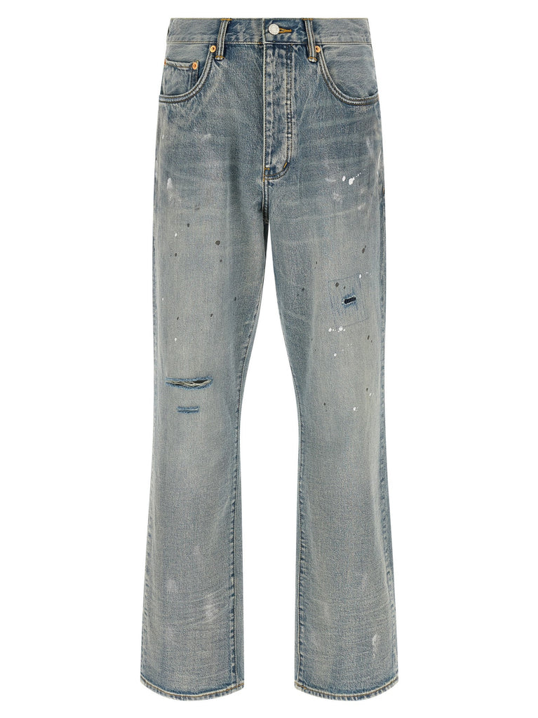 'P011 Vintage Slash Paint' jeans