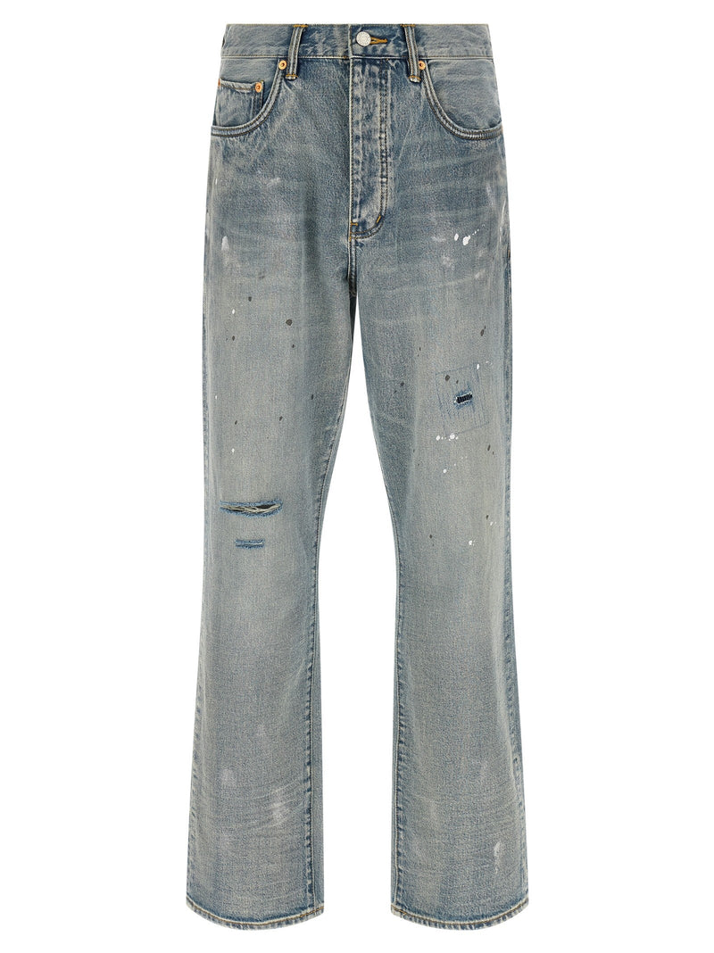 'P011 Vintage Slash Paint' jeans