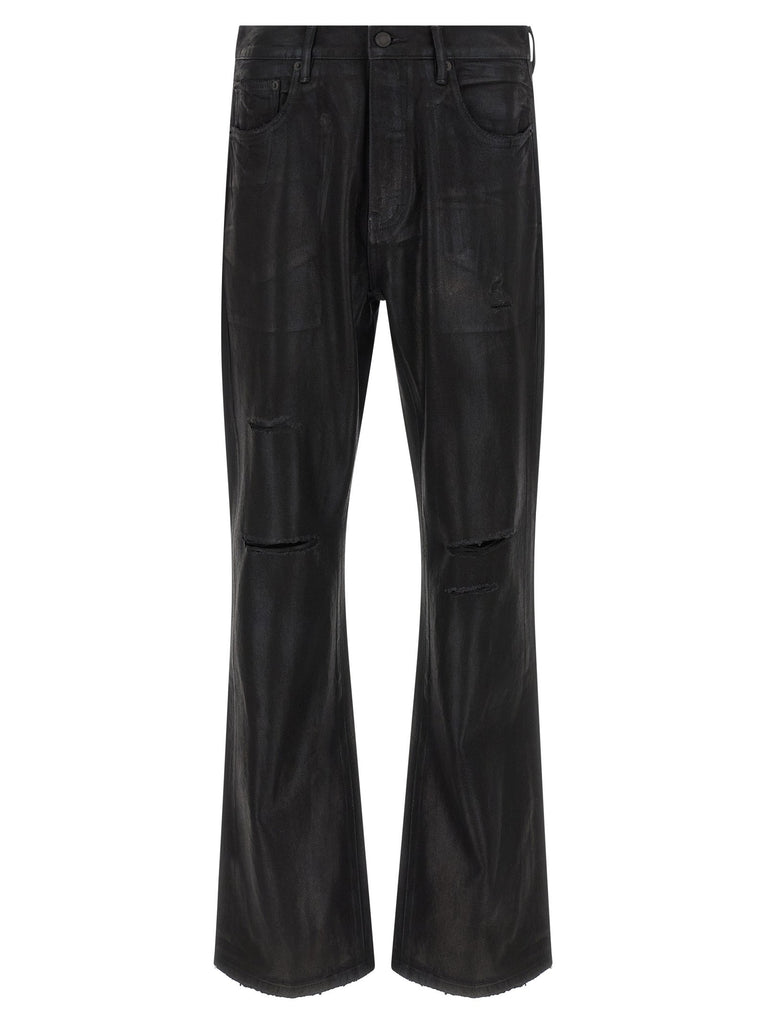 'P026 Rinsed Foil Boot' jeans