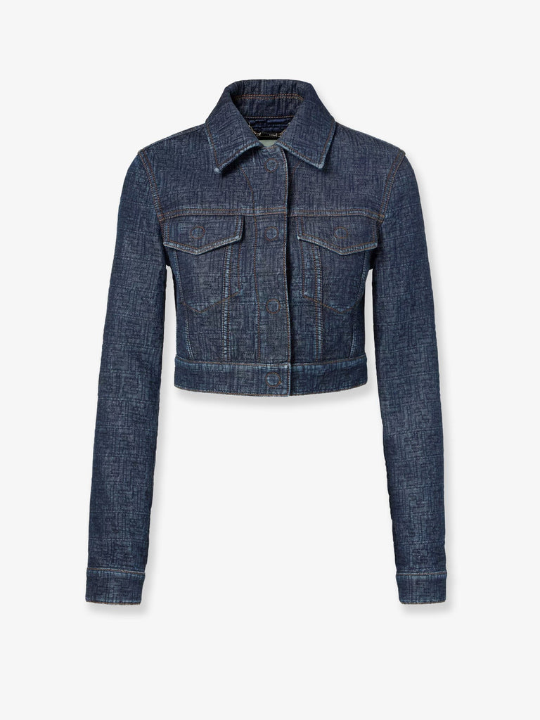 Padded denim jacket