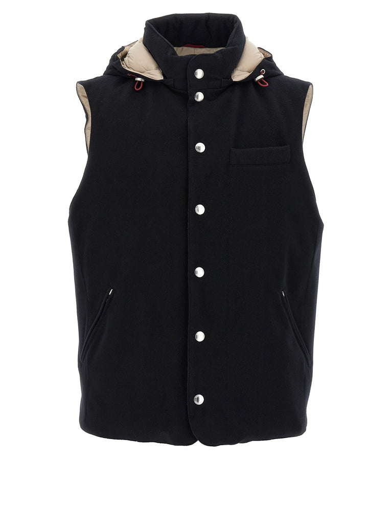 Padded wool vest