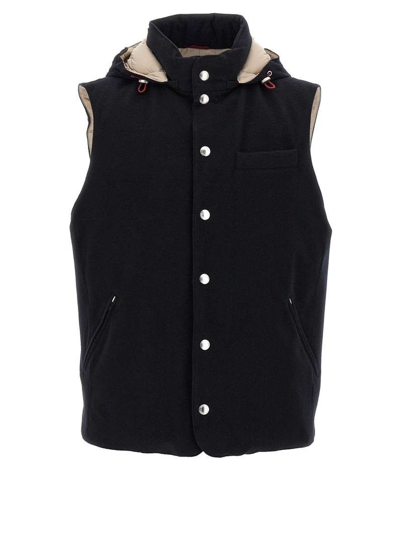 Padded wool vest