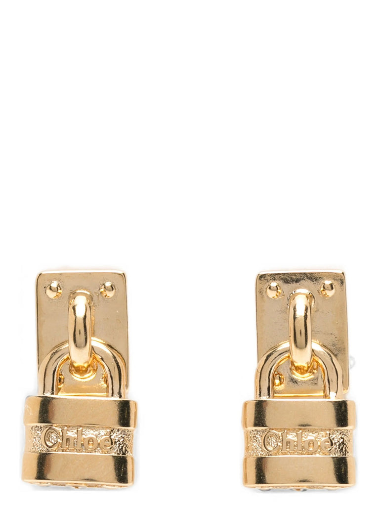 'Paddington' mini padlock earrings