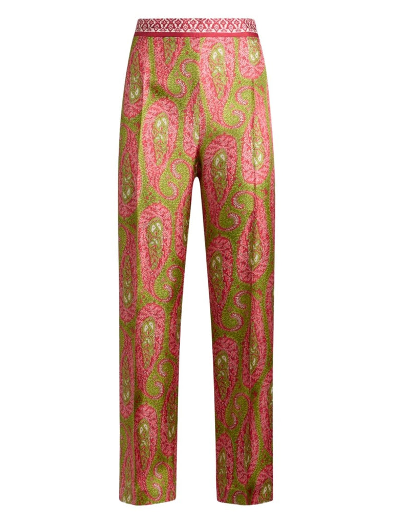 PAISLEY FOLIAGE "BOOTCUT" PANTS