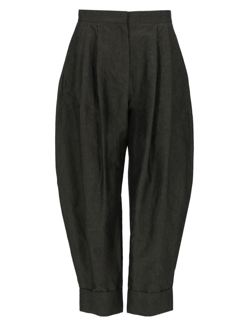 PANTALONE "CLOE" IN LINO E COTONE