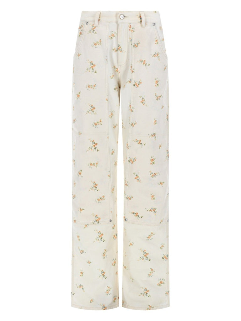 PANTALONE CON MOTIVO FLOREALE